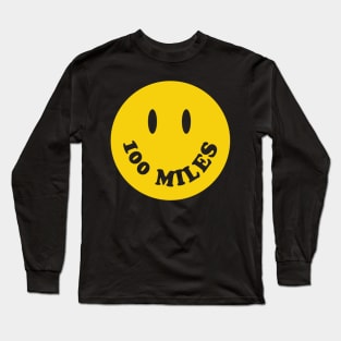 100 Miles Smiley Face Ultra Runner Long Sleeve T-Shirt